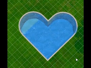 Quick and easy way to make a heart shaped pool in Sims 4
