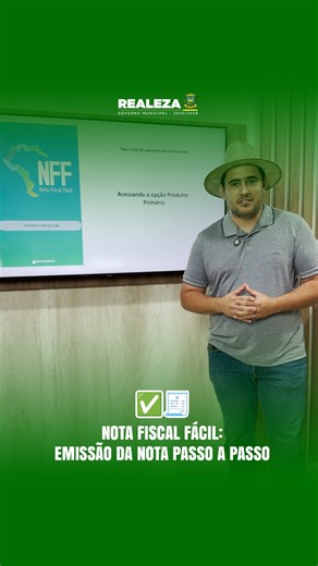 ✅ Nota Fiscal Fácil de forma simples e digital Com o Nota Fiscal Fácil, o produtor rural pode emitir sua nota fiscal diretamente pelo celular, de maneira prática, rápida e segura. ▶️ No vídeo, o secretário de Agricultura Kleitson Telmo Grisa explica o passo a passo para utilizar o aplicativo, disponível na Play Store e App Store (iOS). ❓ Em caso de dúvidas, procure a Secretaria de Agricultura e Meio Ambiente. 🏛️ A Prefeitura de Realeza segue informando e orientando a população, garantindo mais 