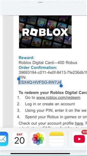 Claiming 400 Robux on Microsoft rewards! #microsoft #rewards