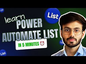Learn Data Type: List in Microsoft Power Automate Cloud | Quick 5-Minute Tutorial for Beginners