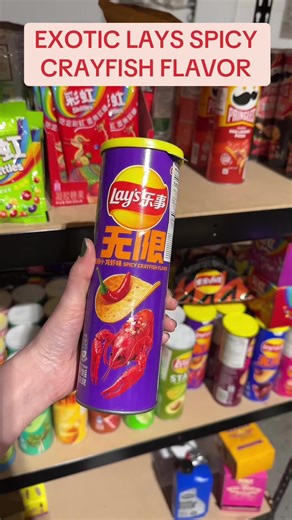 Exotic spicy crayfish flavor lays! #importedgoods #tiktokshop #exoticsnacks