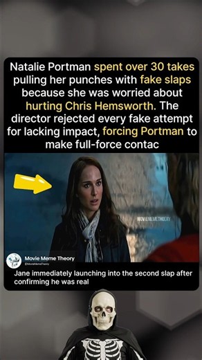 When filming Thor The Dark World (2013), Natalie Portman delivered 30 fake slaps because...💀