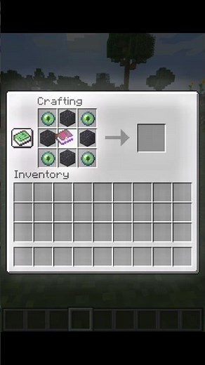 Crafting Enchanted End Portal Frame in Minecraft #minecraft #shorts