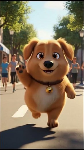 Dogzo Morning Jog – Cute 3D Fluffy Dog Running Exercise | Motivational Short Animation