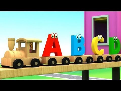 Learn Alphabet train song -- 3d Animation Alphabet ABC train song for children