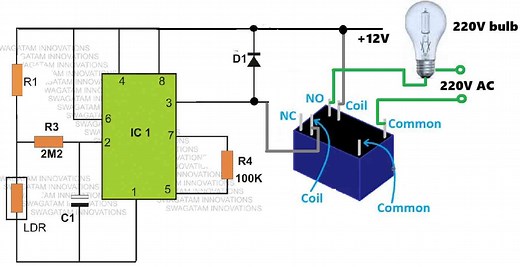 How a Relay Works – How to Connect N/O, N/C Pins – Homemade Circuit Projects
