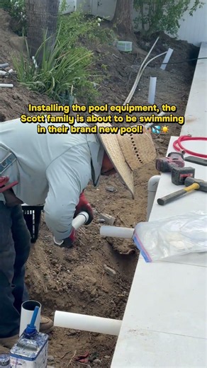 Installing pool equipment