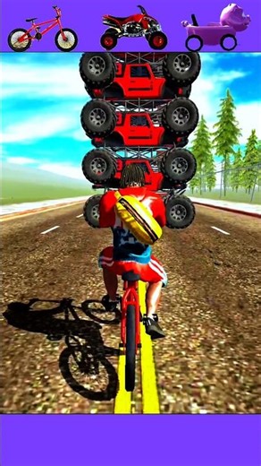 Toy Car vs Monster Truck Jump test | #shorts #viral #gaming #toy car #monster truck #challenge #gta