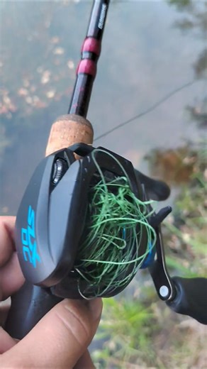 not the backlash 😭 #god #jesus #fishing #bassfishing #fish #handmadelure #bass #lure #fishstringer