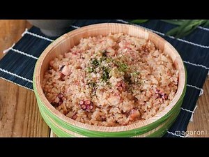 【たこ焼き風たこめし】炊飯器でぱぱっと完成！ソースの風味が食欲そそる♪