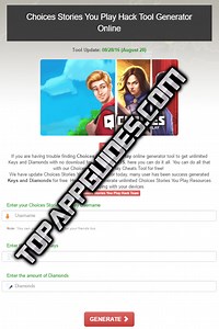 Choices Free Keys And Diamonds Generator