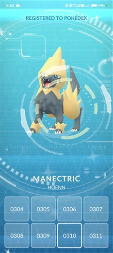 When I Got ✨Shiny Manectric✨ On My First Raid in #pokemongo #viral #shorts