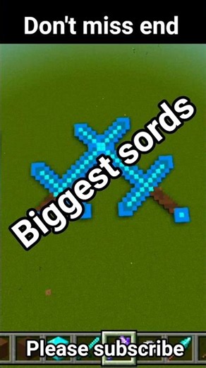 Two biggest sords 😉😉#minecraft