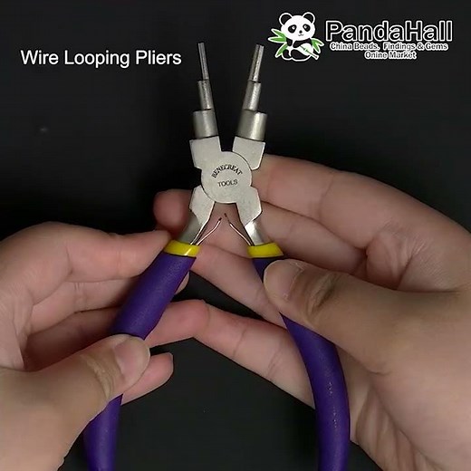 Guide to Use Wire Looping Pliers (PT-Z001-03) #pandahall #diy #wirewrapping #jewelrytools