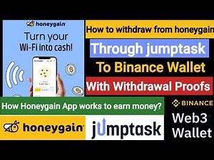 How to Withdraw from Honeygain through Jumptask to Binance Wallet | Honeygain withdrawal Binance