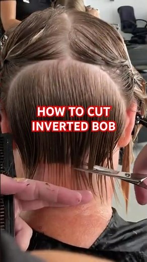 How to Cut INVERTED Bob: Full Tutorial Linked Below! 🤩✂️✨🔥