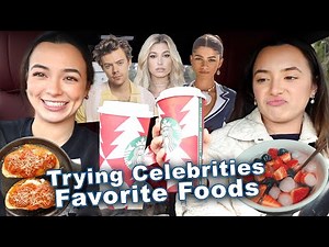 Trying Celebrities Favorite Foods - Merrell Twins
