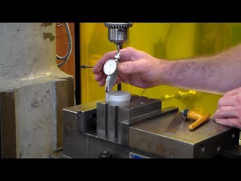 Dialing in a round part in a Milling Machine