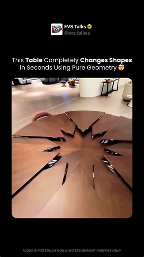 This Table Transforms Shapes in Seconds 🤯🪑