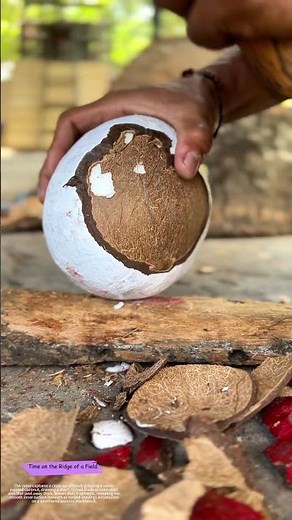 Carving the Shell: How a Curved Blade Pares a Coconut to Its Core