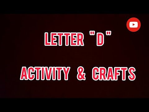 Letter D Activities for Toddlers & Preschoolers| Alphabet art and craft (d) | Nursery activity