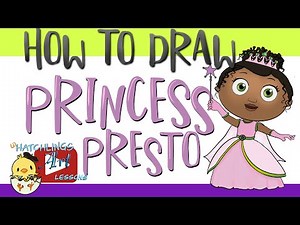 How to Draw Princess Pea (Princess Presto) from Super Why - Little Hatchlings Art Lessons