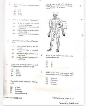 Physical Education and Sport CXC 2019 past paper.....