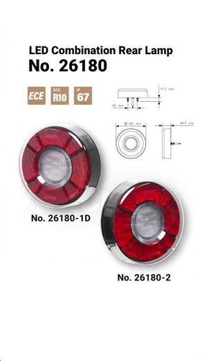 Modern 3D Illumination Effect! Lucidity LED Combination Rear Lamp No. 26180
