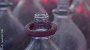 Ring toss game at a fair or carnival. Prize winning ringer.