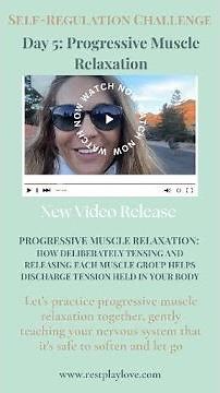 Progressive Muscle Release for Discharging Tension, Holding Patterns, and Nervous System Reg #shorts