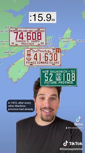 Canada's Ocean Playground License Plate History