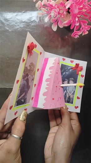🎂💖 Most Beautiful 3D Cake Birthday Card for My Love 😭✨ | Aesthetic Romantic Surprise Gift #shorts