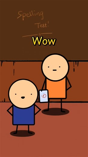 The spelling test result #funny #memes #animation