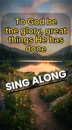 🎵 To God Be the Glory | Hymn Karaoke 🎶 #hymns #worshipmusic