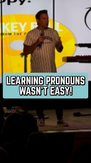 4.9K views · 52 reactions | Learning Pronouns Wasn’t Easy! #StandUpComedy #standup #joke #comedian #comedy | Comedian Mickey Bell | Facebook