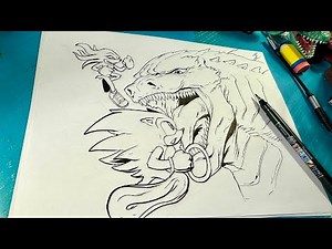 Epic Drawing Session : Godzilla vs SONIC