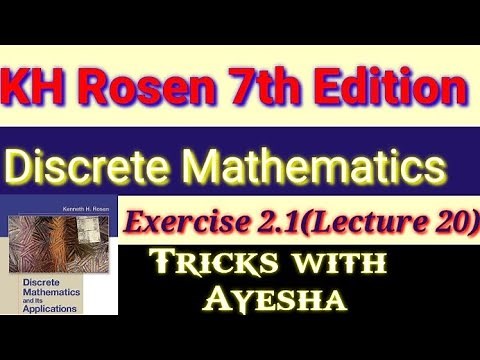 lecture20Exercise2.1Question 1,2,4,5 discrete mathematics and its application7th edition by KH Rosen