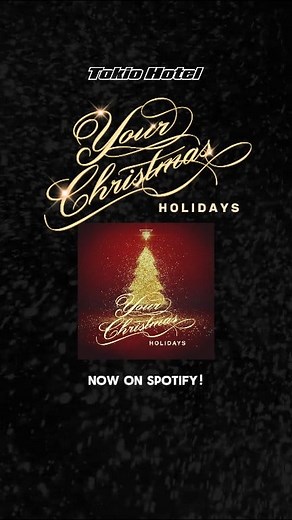 You want to get in the Christmas mood but don't have the perfect Christmas playlist yet?🤯 We got you!😎 We curated our very own Christmas playlist with the best christmas Songs ever!🎄🎅 Time to awaken your Christmas spirit and search for "Your Christmas Holidays by Tokio Hotel" on Spotify or simply follow the link! Enjoy✨️🎁 #ChristmasMusic #ChristmasSongs #NewMusic #weihnachtslieder #ChristmasPlaylist https://open.spotify.com/playlist/2DptxsHYfOsKsH5qW0DNo9?si=scHipUhVS7SIfMYZmqXBOA&pi=nRErEb