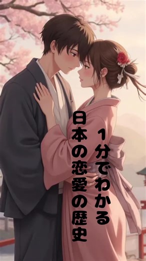 １分で分かる日本の恋愛の歴史