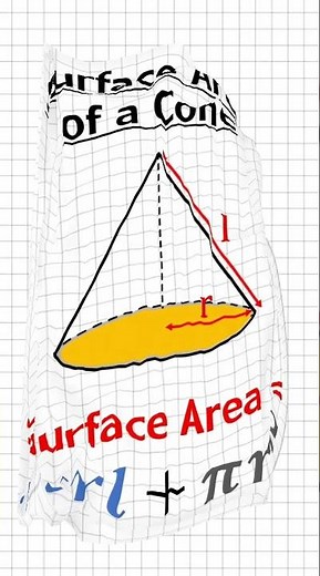 Surface Area of a Cone | Beat the Calculator #shorts