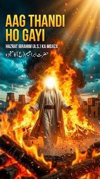 Prophet Ibrahim (AS) and the Greatest Fire Miracle | True Quran Story #hazratibrahim #shorts