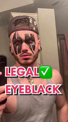 POV: The ref says 1 line of Eyeblack #fyp #viral #funny #sports