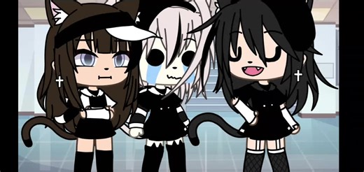 Animated Cat-Like Characters in School Scenario