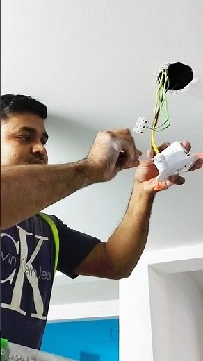 Ceilling light installation #electrical #electric