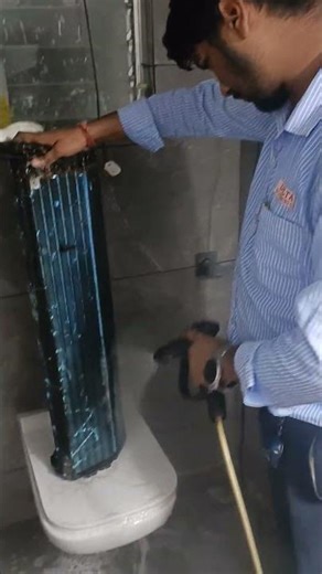 AC indoor coil deep cleaning AC servicing#AC #AC servicing#ACCleaning #IndoorAirQuality #HVACMainten