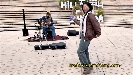 17 March ‘25 - Euro Busker with SPECTACULAR Chinese Dancer- ‘Clyde’ | Markus K