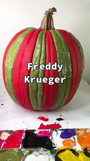 Freddy Krueger Inspired Pumpkin 🎃 pumpkin Painting Tutorial 🎃 #freddykrueger #fredkruger #nightmareonelmstreet #pumpkinpaintingideas #pumpkinpaintingtutorial #halloweenpumpkin #paintingpumpkins🎃 #pumpkindecorating #pumpkinideas #pumpkinhack #pumpkinhacks #tiffanytutorials #pumpkinpaintingseries #howtopaintpumpkins #pumpkinpaint #painttechniques #paintingpumpkins #diypumpkin #diypumpkindecor #pumpkindecorations #pumpkinpaintingwithkids #applebarrelpaints