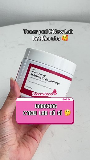 Cùng đập hộp C’New Lab với Sammi nha 🥰 C’New Lab siêu hot toner pad luôn đó #sammishop #sammilover #chamsocda #unboxing #cnewlab #kbeauty #tonerpad