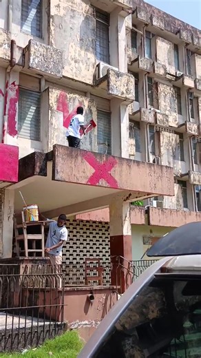 SUP Repaints the Main Campus of the University of Liberia. | OKFM 99.5 & OKTV