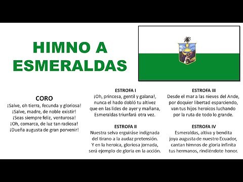 Himno a Esmeraldas Letra